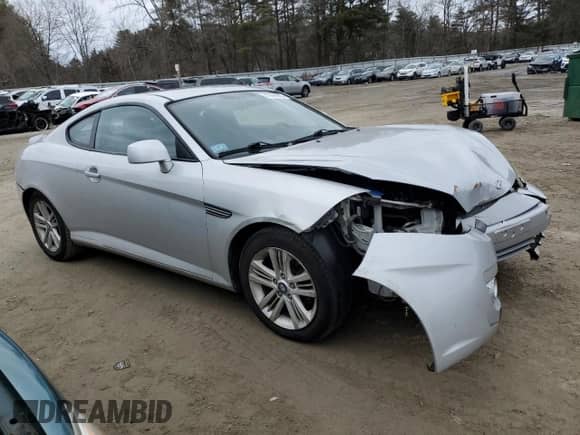 2008 Hyundai Tiburon GS with VIN KMHHM66D68U265820, listed as a Copart auction lot 47998505 with 90,751 mi miles and Clean title. Bid and sale history available at DreamBid. Image 4.