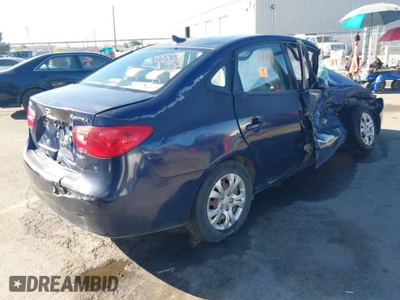 2009 Hyundai Elantra GLS with VIN KMHDU46D49U724069, listed as a IAAI auction lot 43326787 with Not provided miles and . Bid and sale history available at DreamBid. Image 4.