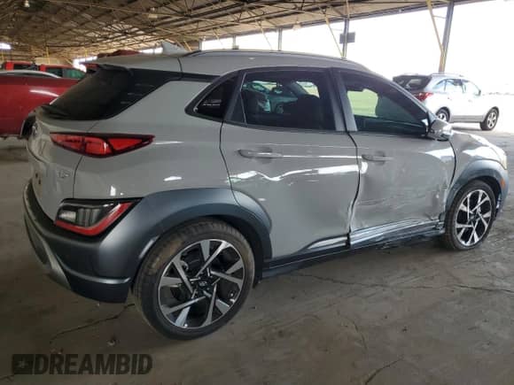2022 Hyundai Kona Limited z VIN KM8K53A39NU800618, wystawiony jako Copart lot #69212025 z przebiegiem 33 878 mil mil oraz Szkoda całkowita • Salvage title. Historia ofert i sprzedaży dostępna na DreamBid. Obrazek 3.