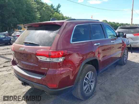 2020 Jeep Grand Cherokee Limited with VIN 1C4RJFBG3LC327626, listed as a IAAI auction lot 42744619 with 38,543 mi miles and . Bid and sale history available at DreamBid. Image 4.