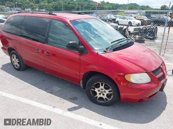 2004 Dodge Caravan SXT with VIN 2D4GP44L34R542214, listed as a IAAI auction lot 42746119 with 200,614 mi miles and . Bid and sale history available at DreamBid. Image 1.