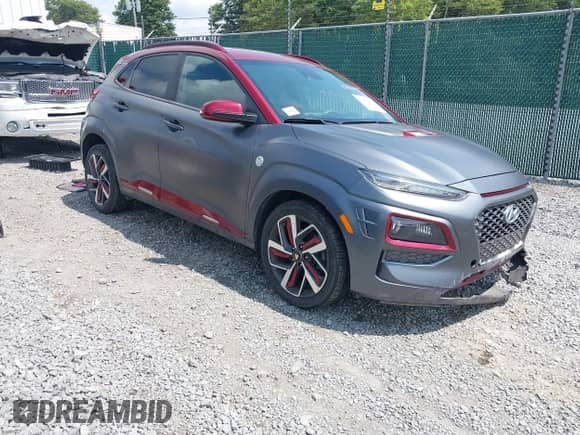 2019 Hyundai Kona Ultimate with VIN KM8K53A57KU305248, listed as a IAAI auction lot 42983089 with 58,329 mi miles and . Bid and sale history available at DreamBid. Image 1.