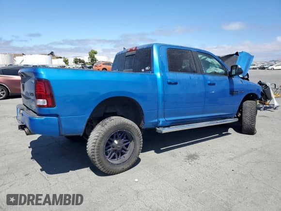 2018 Ram 1500 Sport with VIN 1C6RR7MT7JS201238, listed as a Copart auction lot 64853575 with 68,060 mi miles and Salvage title. Bid and sale history available at DreamBid. Image 3.