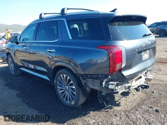 2024 Hyundai Palisade Calligraphy с VIN KM8R7DGE4RU736386, выставлен на аукционе IAAI как лот 43309797 с пробегом 44 756 миль миль и . История ставок и продаж доступна на DreamBid. Изображение 3.