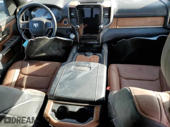 2023 Ram 1500 Longhorn with VIN 1C6SRFKTXPN528772, listed as a Copart auction lot 75635474 with 17,359 mi miles and Non repairable. Bid and sale history available at DreamBid. Image 8.