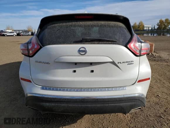 2016 Nissan Murano SL with VIN 5N1AZ2MH3GN106764, listed as a Copart auction lot 85196865 with 217,454 mi miles and Salvage title. Bid and sale history available at DreamBid. Image 6.