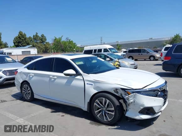 2022 Honda Accord EX-L z VIN 1HGCV3F58NA006909, wystawiony jako IAAI lot #42174193 z przebiegiem 77 423 mil mil oraz . Historia ofert i sprzedaży dostępna na DreamBid. Obrazek 1.