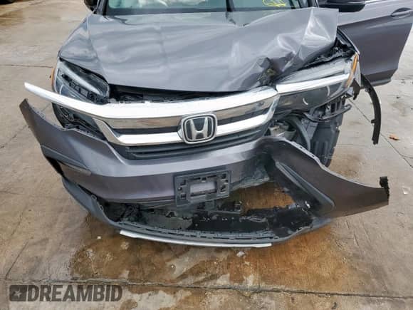 2022 Honda Pilot EX-L with VIN 5FNYF5H54NB011235, listed as a Copart auction lot 55689015 with 90,078 mi miles and Salvage title. Bid and sale history available at DreamBid. Image 12.