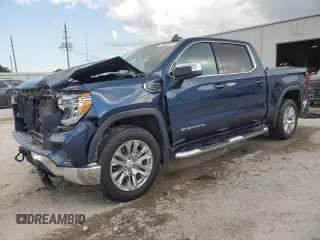 2021 GMC Sierra 1500 SLE with VIN 3GTU9BED2MG274865, listed as a Copart auction lot 83868935 with 88,289 mi miles and Salvage title. Bid and sale history available at DreamBid. Image 1.