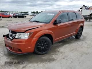 2014 Dodge Journey American Value with VIN 3C4PDCAB5ET278116, listed as a Copart auction lot 55439795 with 161,807 mi miles and Salvage title. Bid and sale history available at DreamBid. Image 1.