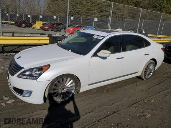 2014 Hyundai Equus Ultimate z VIN KMHGH4JH7EU082209, wystawiony jako Copart lot #43226645 z przebiegiem 76 414 mil mil oraz Szkoda całkowita • Salvage title. Historia ofert i sprzedaży dostępna na DreamBid. Obrazek 1.