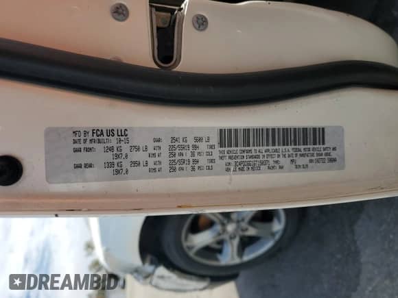 2016 Dodge Journey Crossroad with VIN 3C4PDDGG1GT150371, listed as a Copart auction lot 81446805 with 126,679 mi miles and Salvage title. Bid and sale history available at DreamBid. Image 13.