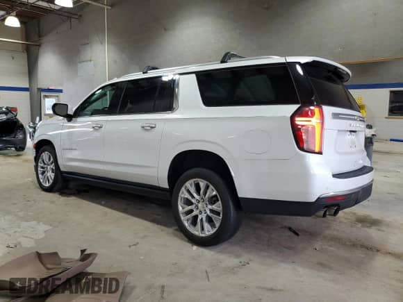 2021 Chevrolet Suburban High Country with VIN 1GNSKGKL8MR159408, listed as a Copart auction lot 67266875 with 49,646 mi miles and Salvage title. Bid and sale history available at DreamBid. Image 2.