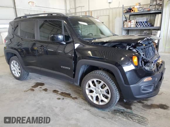 2017 Jeep Renegade Altitude with VIN ZACCJBBB4HPG31439, listed as a Copart auction lot 80714415 with 131,559 mi miles and Salvage title. Bid and sale history available at DreamBid. Image 4.