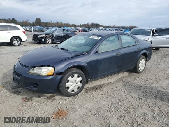 2003 Dodge Stratus SE with VIN 1B3EL36X33N573549, listed as a Copart auction lot 80372444 with 341,366 mi miles and Salvage title. Bid and sale history available at DreamBid. Image 1.