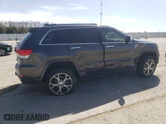 2020 Jeep Grand Cherokee Overland z VIN 1C4RJFCG5LC375059, wystawiony jako Copart lot #49988425 z przebiegiem 93 356 mil mil oraz Szkoda całkowita • Salvage title. Historia ofert i sprzedaży dostępna na DreamBid. Obrazek 3.