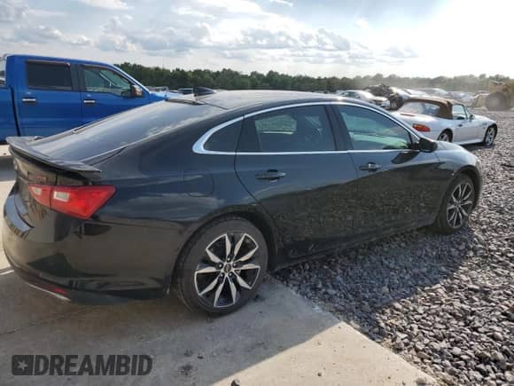 2022 Chevrolet Malibu RS with VIN 1G1ZG5ST9NF104362, listed as a Copart auction lot 71172445 with 92,537 mi miles and Salvage title. Bid and sale history available at DreamBid. Image 3.