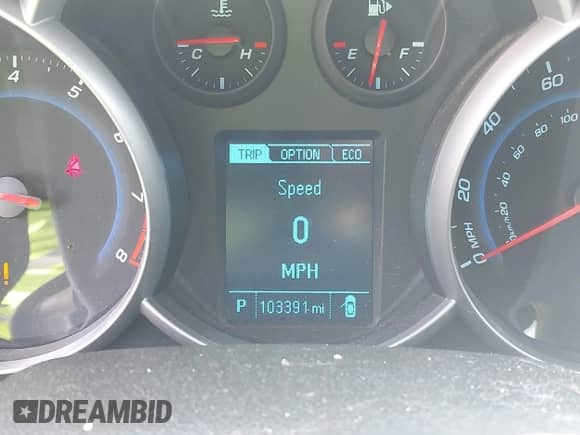 2013 Chevrolet Cruze ECO with VIN 1G1PH5SB4D7308586, listed as a IAAI auction lot 42412108 with 103,391 mi miles and . Bid and sale history available at DreamBid. Image 16.