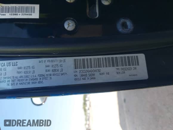 2016 Dodge Challenger SXT с VIN 2C3CDZAG4GH344782, выставлен на аукционе IAAI как лот 43310110 с пробегом 160 907 миль миль и . История ставок и продаж доступна на DreamBid. Изображение 9.