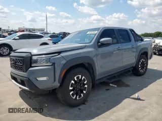 2022 Nissan Frontier Pro-X with VIN 1N6ED1EJ0NN611851, listed as a Copart auction lot 68308965 with 34,280 mi miles and Salvage title. Bid and sale history available at DreamBid. Image 1.