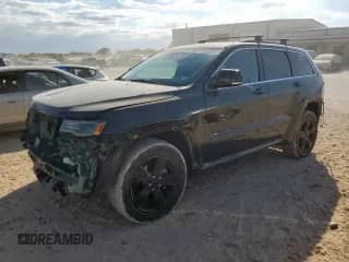 2016 Jeep Grand Cherokee High Altitude with VIN 1C4RJECGXGC422473, listed as a Copart auction lot 82463265 with 106,626 mi miles and Salvage title. Bid and sale history available at DreamBid. Image 1.