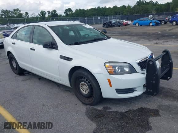 2014 Chevrolet Caprice Police Police with VIN 6G3NS5U27EL950499, listed as a IAAI auction lot 43005714 with 116,591 mi miles and . Bid and sale history available at DreamBid. Image 1.