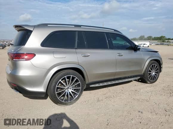 2023 Mercedes-Benz GLS 450 with VIN 4JGFF5KE4PA944575, listed as a Copart auction lot 63399625 with 10,354 mi miles and Salvage title. Bid and sale history available at DreamBid. Image 3.