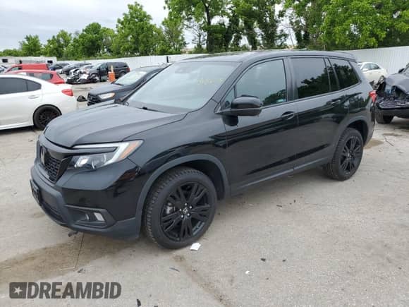 2019 Honda Passport Sport with VIN 5FNYF8H26KB007514, listed as a Copart auction lot 58086245 with 44,489 mi miles and Clean title. Bid and sale history available at DreamBid. Image 1.