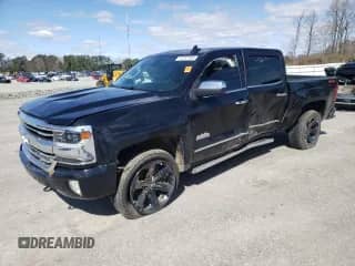 2018 Chevrolet Silverado 1500 High Country with VIN 3GCUKTEJ9JG131407, listed as a Copart auction lot 47297505 with 69,196 mi miles and Salvage title. Bid and sale history available at DreamBid. Image 1.