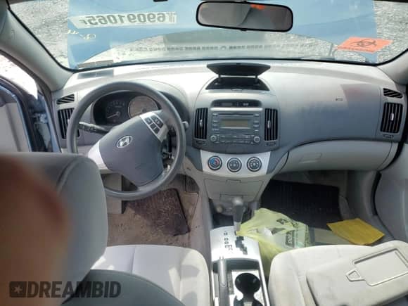 2007 Hyundai Elantra GLS with VIN KMHDU46D97U182934, listed as a Copart auction lot 69091065 with 43,161 mi miles and Salvage title. Bid and sale history available at DreamBid. Image 8.