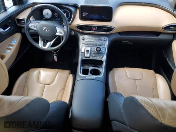 2022 Hyundai Santa Fe Calligraphy с VIN 5NMS54AL0NH422254, выставлен на аукционе Copart как лот 81257595 с пробегом 72 498 миль миль и На запчасти • Non repairable. История ставок и продаж доступна на DreamBid. Изображение 8.