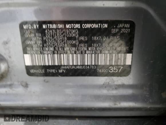 2021 Mitsubishi Outlander ES с VIN JA4APUAU4MU034783, выставлен на аукционе Copart как лот 81063465 с пробегом 75 873 миль миль и Чистый • Clean title. История ставок и продаж доступна на DreamBid. Изображение 13.