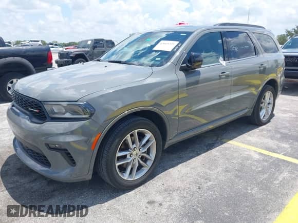 2023 Dodge Durango GT Premium with VIN 1C4RDJDG9PC637552, listed as a IAAI auction lot 42669239 with 43,853 mi miles and . Bid and sale history available at DreamBid. Image 2.