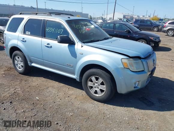 2008 Mercury Mariner with VIN 4M2CU91198KJ24730, listed as a IAAI auction lot 43341107 with 158,521 mi miles and . Bid and sale history available at DreamBid. Image 1.