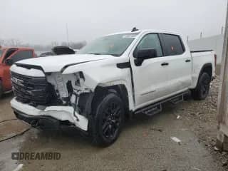 2024 GMC Sierra 1500 Pro with VIN 1GTPUAEK2RZ257849, listed as a Copart auction lot 44961565 with 5,342 mi miles and Salvage title. Bid and sale history available at DreamBid. Image 1.