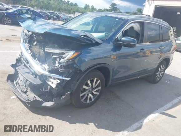 2019 Honda Pilot EX-L z VIN 5FNYF6H58KB013796, wystawiony jako IAAI lot #43073370 z przebiegiem 91 560 mil mil oraz . Historia ofert i sprzedaży dostępna na DreamBid. Obrazek 2.