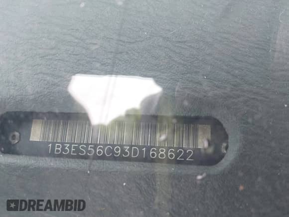 2003 Dodge Neon SXT z VIN 1B3ES56C93D168622, wystawiony jako IAAI lot #41583349 z przebiegiem 153 009 mil mil oraz . Historia ofert i sprzedaży dostępna na DreamBid. Obrazek 9.