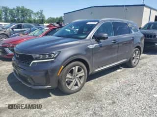 2023 Kia Sorento SX Prestige with VIN KNDRMDLH8P5210542, listed as a Copart auction lot 57473485 with 15,495 mi miles and Salvage title. Bid and sale history available at DreamBid. Image 1.