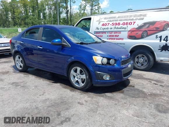 2013 Chevrolet Sonic LTZ with VIN 1G1JE5SH1D4151118, listed as a IAAI auction lot 42714786 with 104,676 mi miles and . Bid and sale history available at DreamBid. Image 1.
