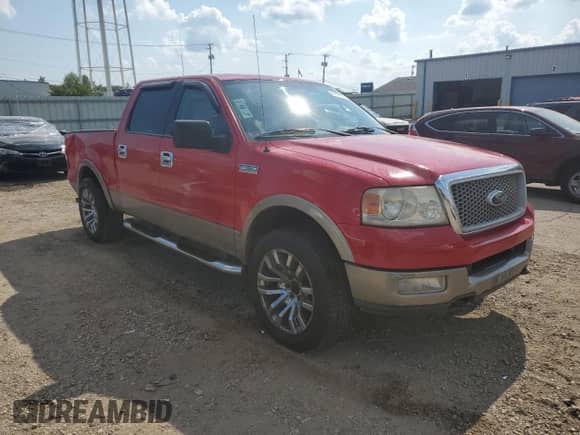 2004 Ford F-150 XLT with VIN 1FTPW14594KB96183, listed as a Copart auction lot 67910185 with 231,349 mi miles and Salvage title. Bid and sale history available at DreamBid. Image 4.