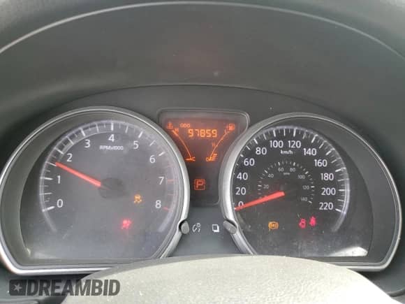 2014 Nissan Note SV with VIN 3N1CE2CP4EL360470, listed as a Copart auction lot 80289105 with 97,859 mi miles and Salvage title. Bid and sale history available at DreamBid. Image 9.