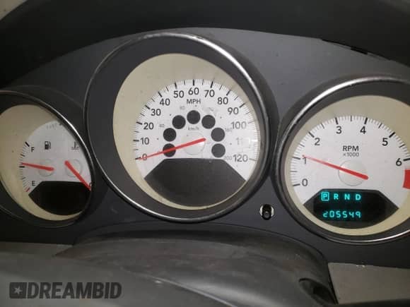 2007 Dodge Caliber R/T with VIN 1B3HE78K37D344610, listed as a Copart auction lot 66940825 with 205,549 mi miles and Clean title. Bid and sale history available at DreamBid. Image 9.