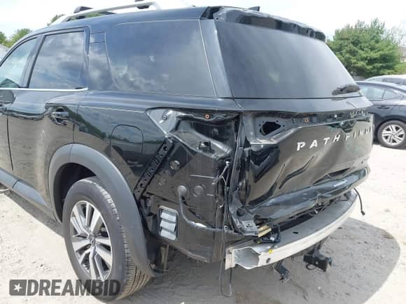 2022 Nissan Pathfinder SL with VIN 5N1DR3CC9NC264396, listed as a IAAI auction lot 43102649 with 27,337 mi miles and . Bid and sale history available at DreamBid. Image 18.