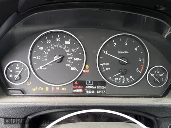 2014 BMW 3 Series 328d xDrive with VIN WBA3K5C5XEKT33794, listed as a Copart auction lot 81820665 with 155,206 mi miles and Salvage title. Bid and sale history available at DreamBid. Image 9.