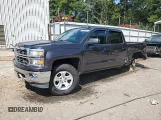 2015 Chevrolet Silverado 1500 LT with VIN 3GCUKREC6FG401513, listed as a Copart auction lot 70525025 with 129,405 mi miles and Salvage title. Bid and sale history available at DreamBid. Image 1.