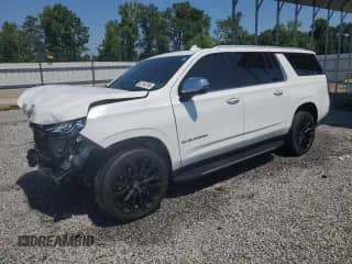 2021 Chevrolet Suburban Premier с VIN 1GNSCFKD5MR310138, выставлен на аукционе Copart как лот 62144765 с пробегом 111 166 миль миль и Списание • Salvage title. История ставок и продаж доступна на DreamBid. Изображение 1.