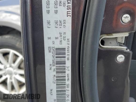 2017 Dodge Journey GT with VIN 3C4PDDFG0HT608596, listed as a Copart auction lot 52726835 with 79,765 mi miles and Salvage title. Bid and sale history available at DreamBid. Image 13.