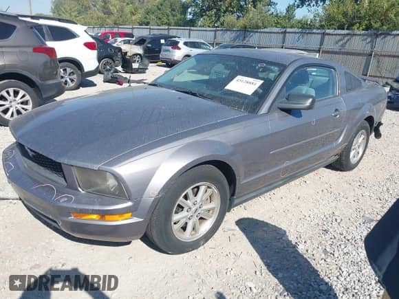 2006 Ford Mustang Standard with VIN 1ZVFT80NX65130436, listed as a IAAI auction lot 43128881 with 182,526 mi miles and . Bid and sale history available at DreamBid. Image 2.