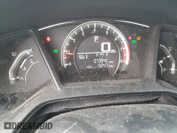 2016 Honda Civic LX with VIN 2HGFC2F58GH514203, listed as a Copart auction lot 82548835 with 73,940 mi miles and Salvage title. Bid and sale history available at DreamBid. Image 9.