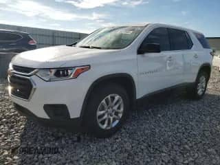 2020 Chevrolet Traverse LS with VIN 1GNERFKW3LJ272726, listed as a Copart auction lot 80372985 with 77,688 mi miles and Salvage title. Bid and sale history available at DreamBid. Image 1.